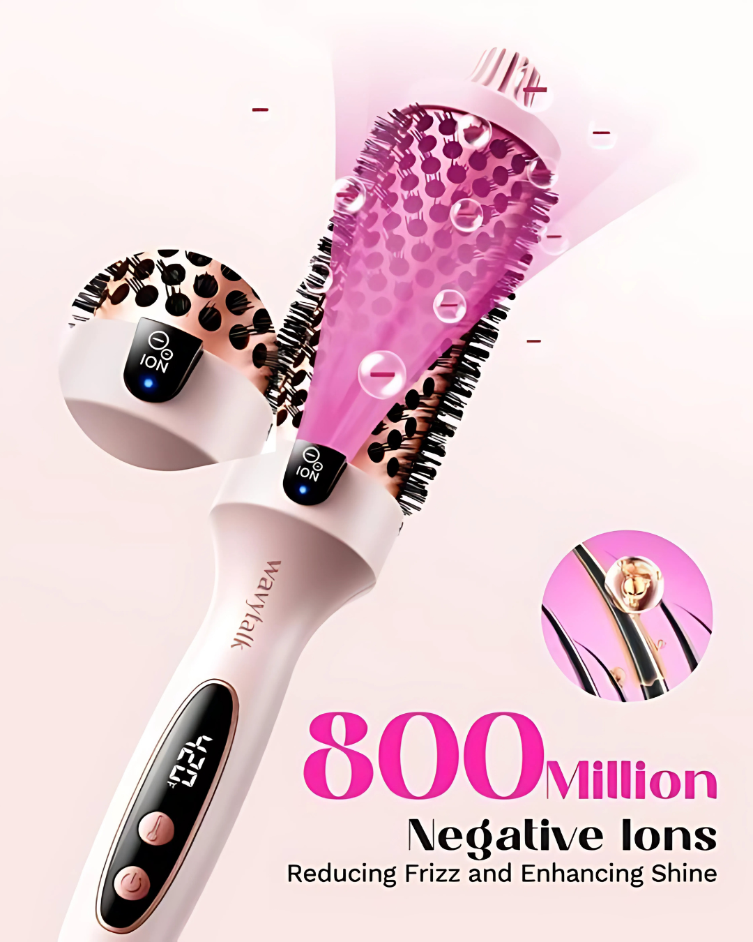 Smart Thermal Hair Brush – Salon-Style Results in Minutes