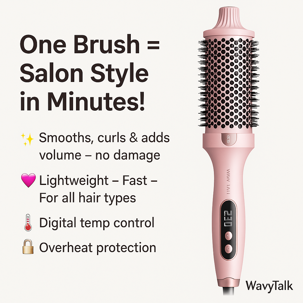 Intelligente Thermohaarbürste – Salon-Ergebnisse in wenigen Minuten