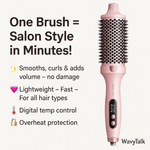 Intelligente Thermohaarbürste – Salon-Ergebnisse in wenigen Minuten